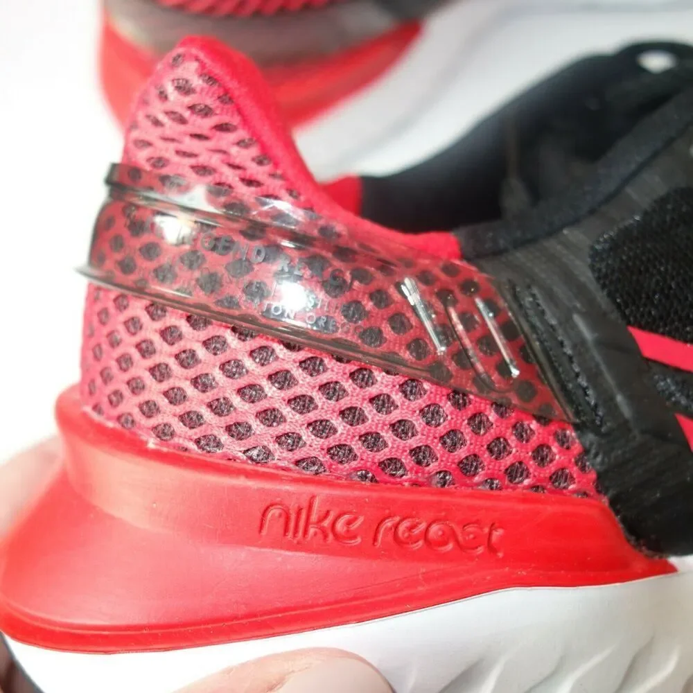 New Nike Men's 10 Legend React 3 Black/University Red Running Shoes CK2563-005